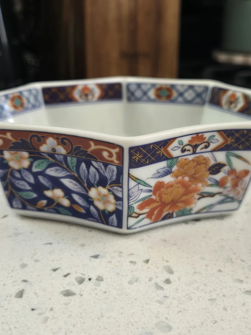 Vintage Japan Ceramic Octagonal Bowl Dish - Picture 6 of 7